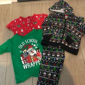 Lot of Toddler Boys Christmas Clothes